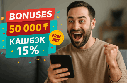 мужчина радуется бонусам для лайв ставок на спорт через смартфон